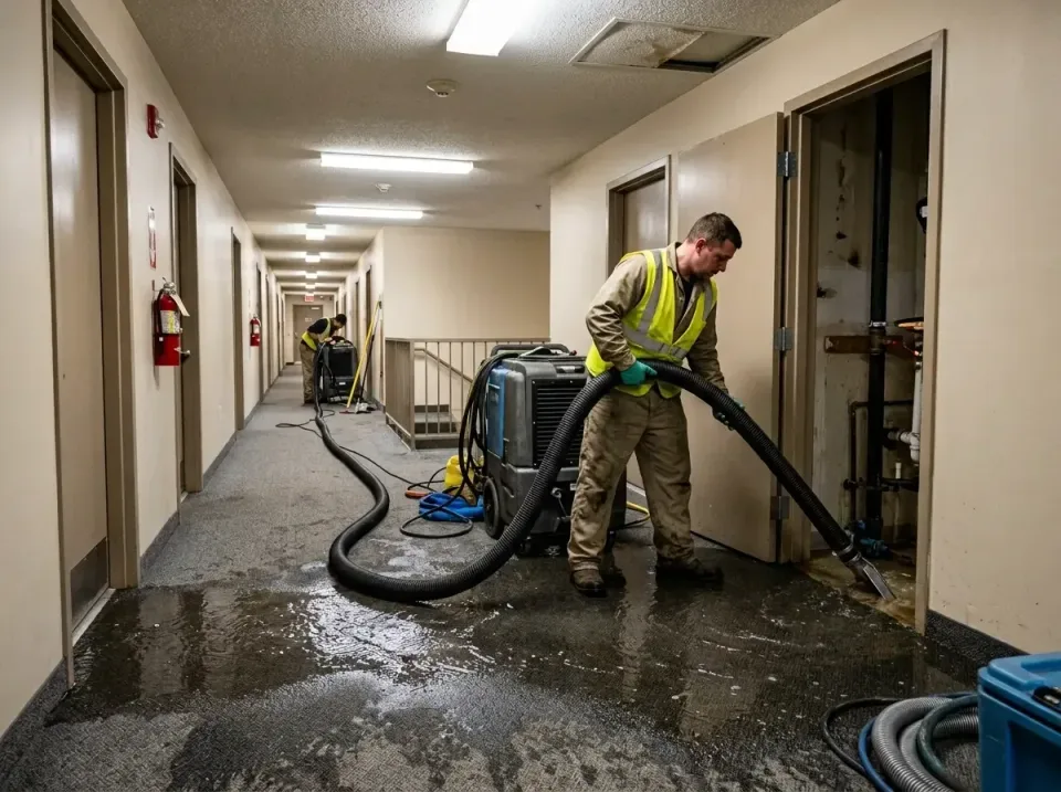 multi-unit-apartment-hallway-f-005 — frequently asked questions, Emergency Burst Pipe Water Extraction & Removal in Camanche…